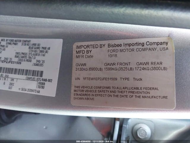 2018 FORD F-150 LARIAT 9