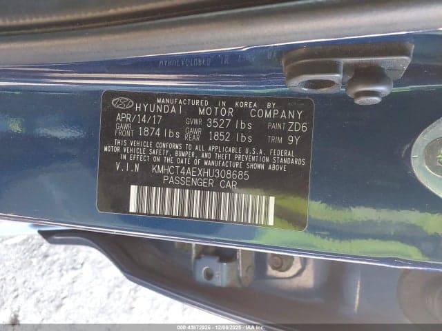 2017 HYUNDAI ACCENT SE 9