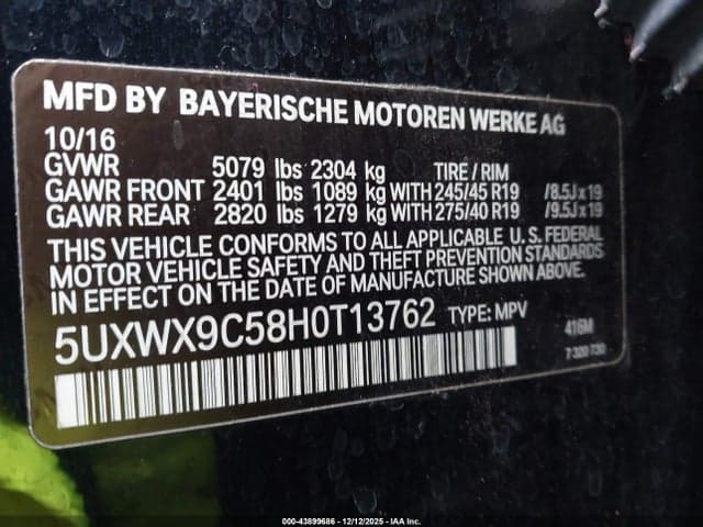 2017 BMW X3 XDRIVE28I 9