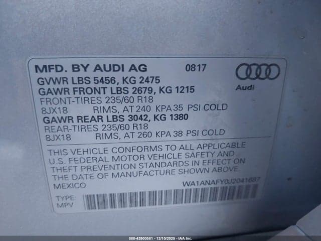 2018 AUDI Q5 2.0T PREMIUM/2.0T TECH PREMIUM 9