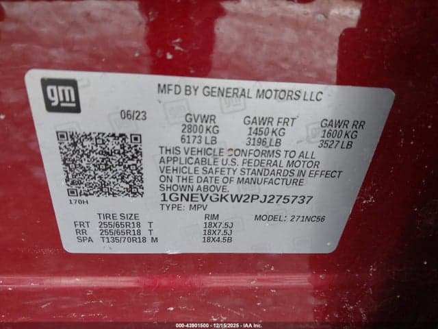 2023 CHEVROLET TRAVERSE AWD LT CLOTH 9