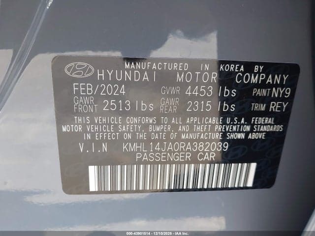 2024 HYUNDAI SONATA SEL 9