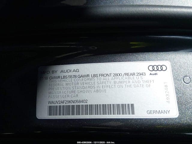 2019 AUDI A7 55 PREMIUM 9
