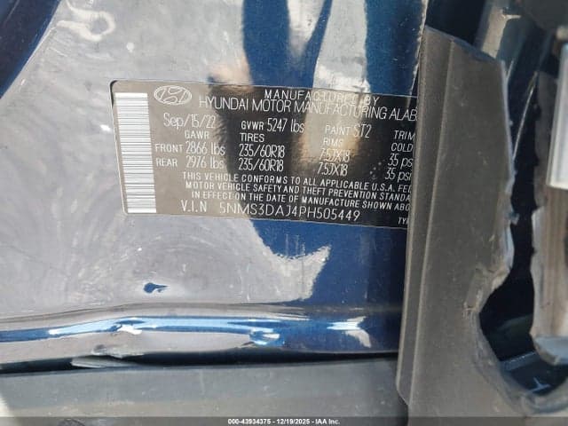 2023 HYUNDAI SANTA FE SEL 9