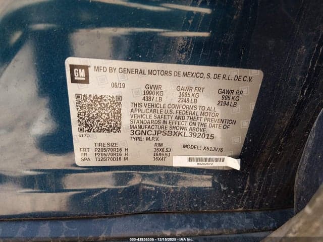 2019 CHEVROLET TRAX LT 9