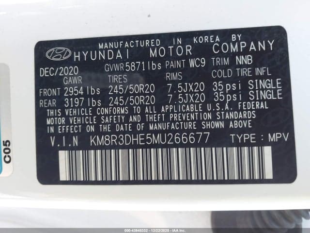 2021 HYUNDAI PALISADE SEL 9