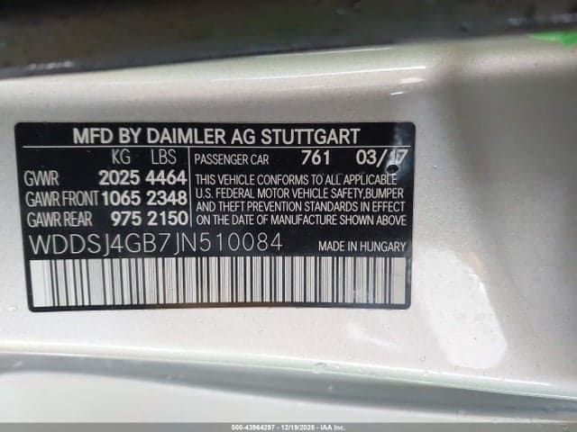 2018 MERCEDES-BENZ CLA 250 4MATIC 9