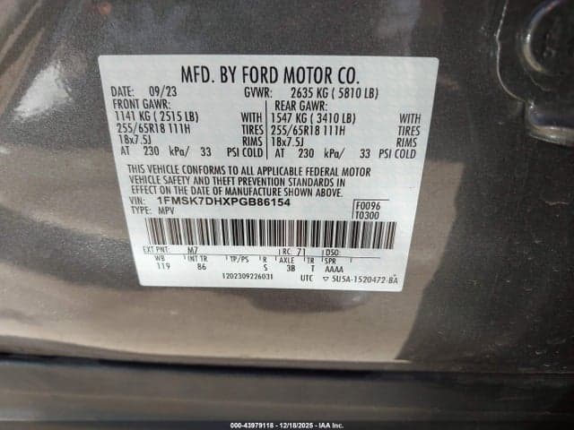 2023 FORD EXPLORER XLT 9