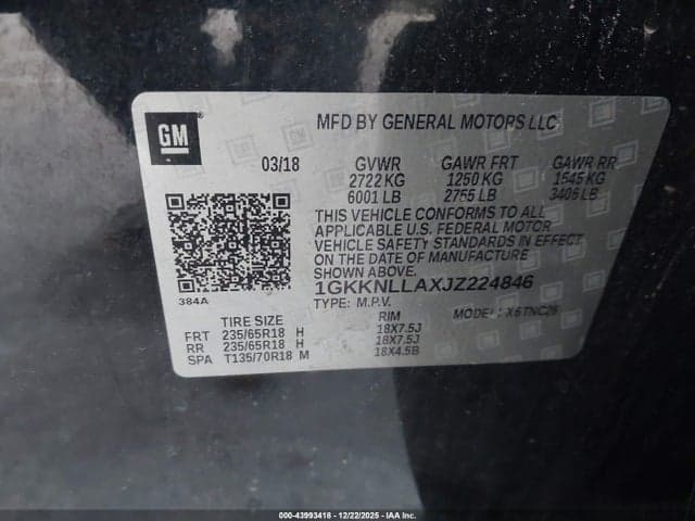 2018 GMC ACADIA SLE-2 9
