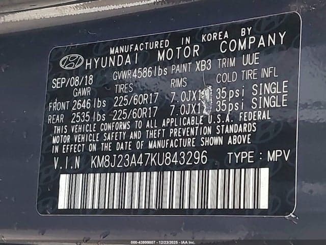 2019 HYUNDAI TUCSON SE 9