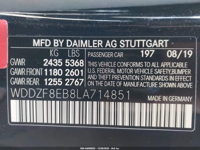 2020 MERCEDES-BENZ E 350 4MATIC 9
