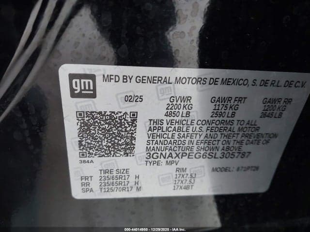 2025 CHEVROLET EQUINOX AWD LT 9