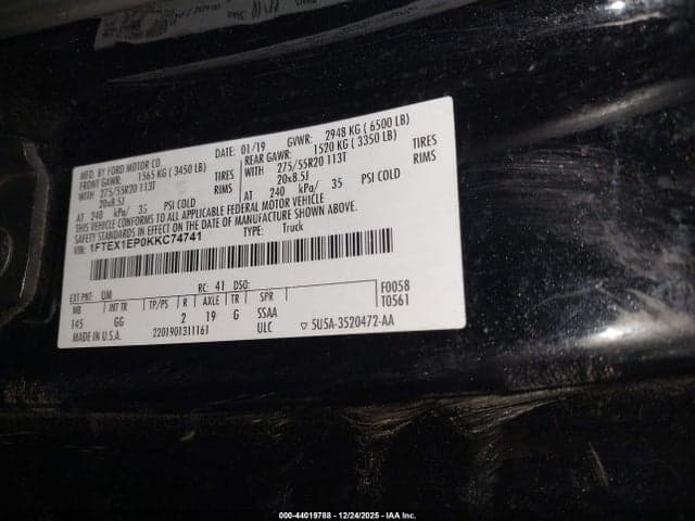 2019 FORD F-150 XL 9