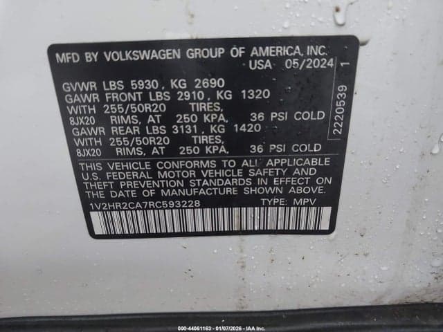 2024 VOLKSWAGEN ATLAS 2.0T SE W/TECHNOLOGY 9