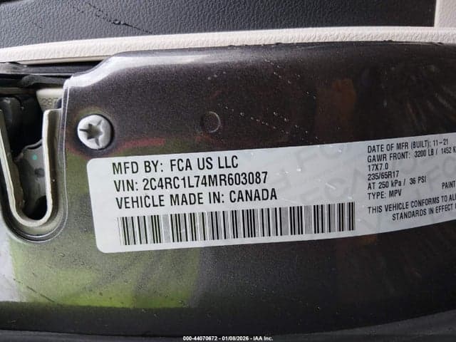 2021 CHRYSLER PACIFICA HYBRID TOURING L 9
