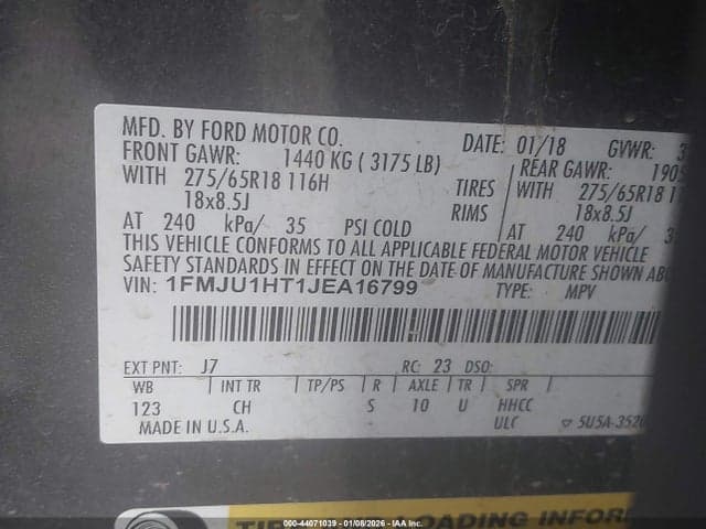 2018 FORD EXPEDITION XLT 9