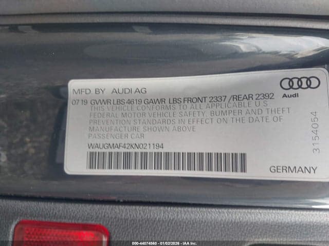 2019 AUDI A4 40 PREMIUM 9