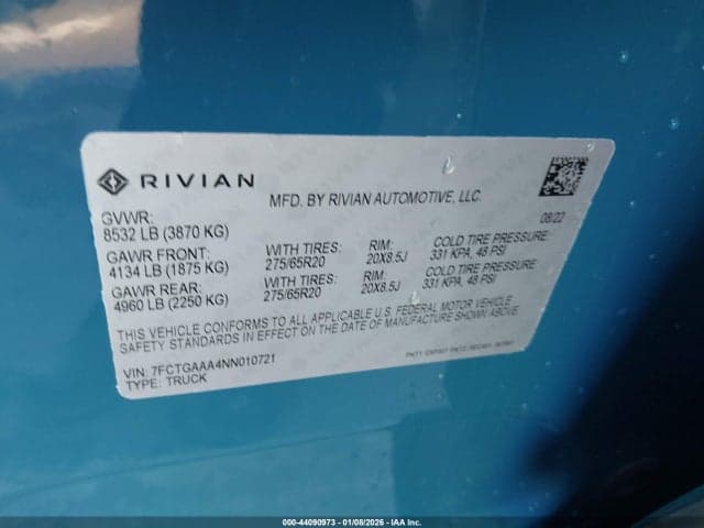 2022 RIVIAN R1T ADVENTURE 9