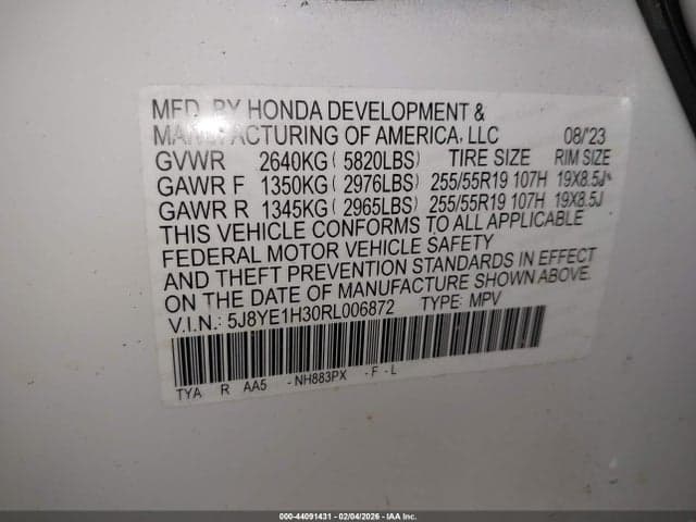 2024 ACURA MDX STANDARD 9