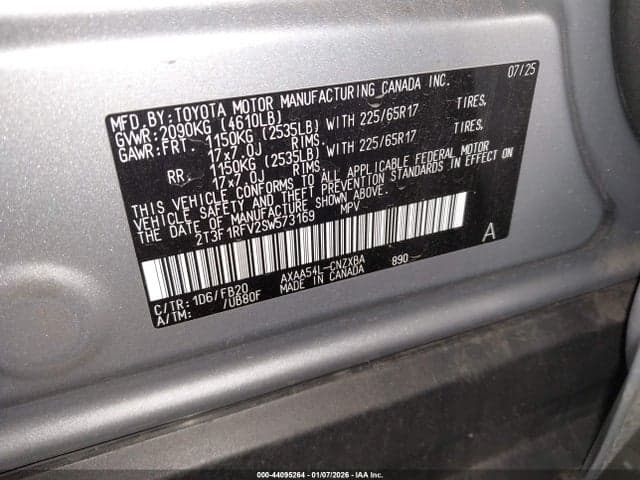 2025 TOYOTA RAV4 LE 9