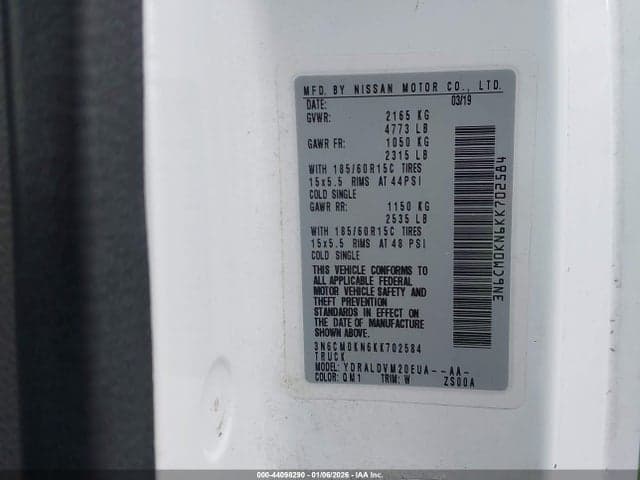 2019 NISSAN NV200 S 9