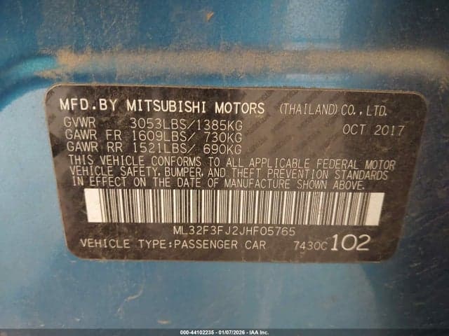 2018 MITSUBISHI MIRAGE G4 ES 9