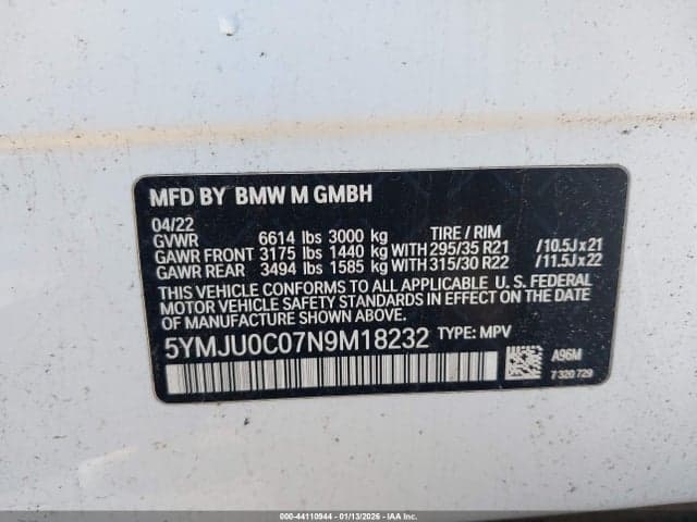 2022 BMW X5 M 9