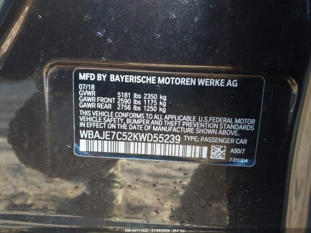 2019 BMW 540I XDRIVE 9