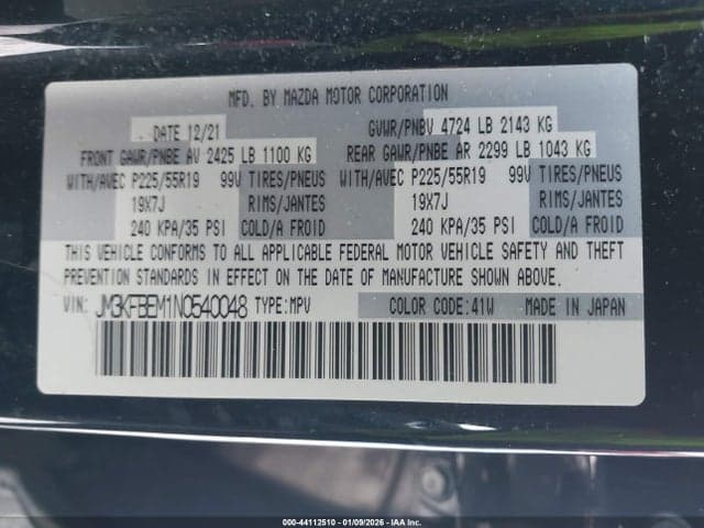2022 MAZDA CX-5 2.5 S PREMIUM PLUS 9