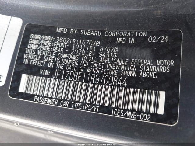 2024 SUBARU BRZ LIMITED 9
