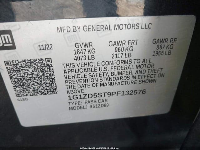 2023 CHEVROLET MALIBU FWD 1LT 9
