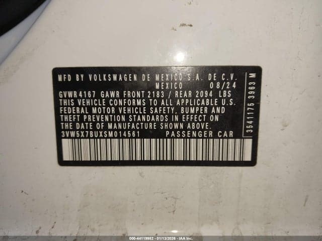 2025 VOLKSWAGEN JETTA 1.5T S 9