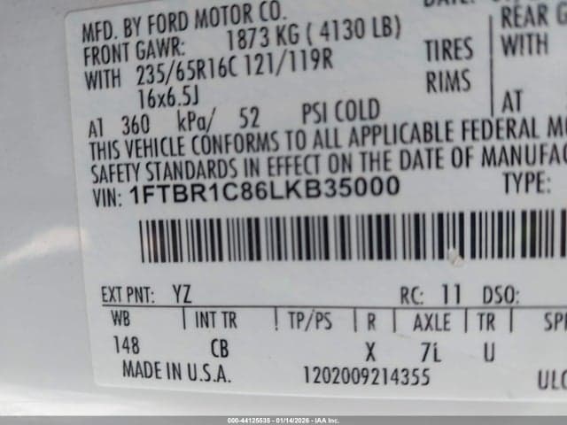 2020 FORD TRANSIT-250 9