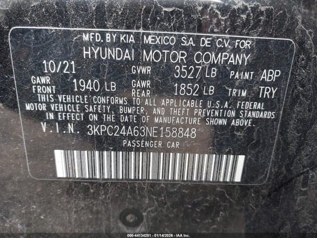 2022 HYUNDAI ACCENT SE 9