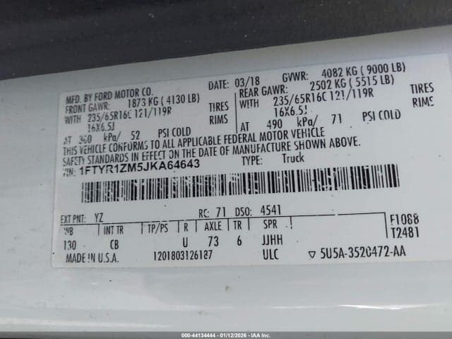 2018 FORD TRANSIT-250 9