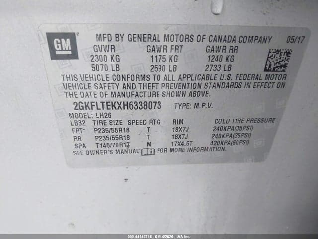 2017 GMC TERRAIN SLE-2 9