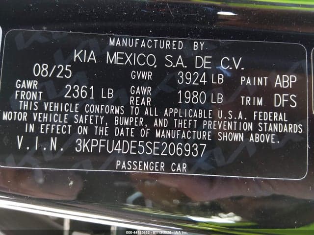 2025 KIA K4 EX 9