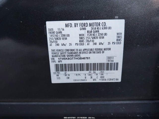 2017 FORD EXPLORER SPORT 9
