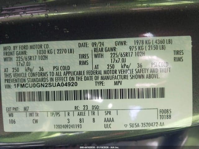 2025 FORD ESCAPE ACTIVE 9