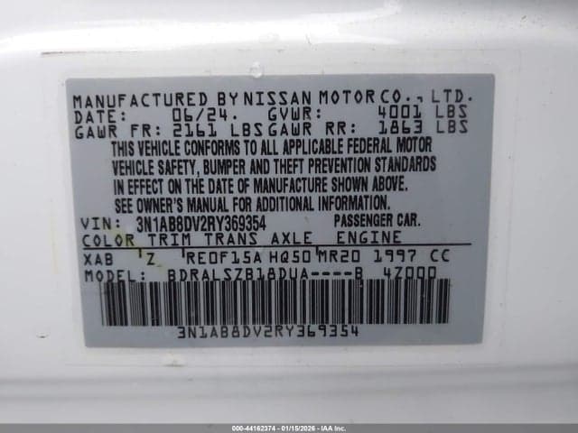 2024 NISSAN SENTRA SR XTRONIC CVT 9