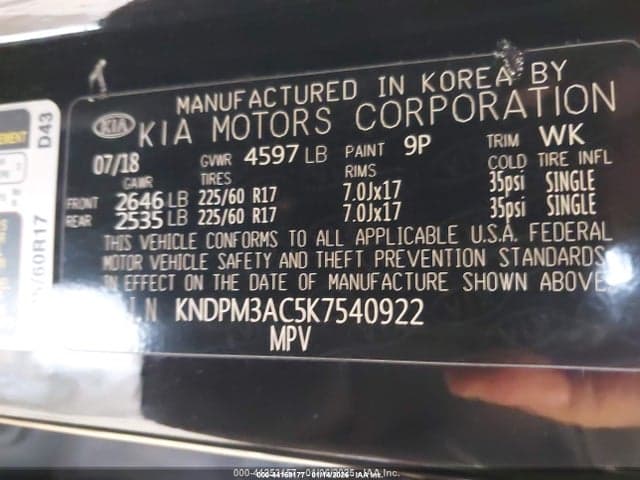 2019 KIA SPORTAGE LX 9