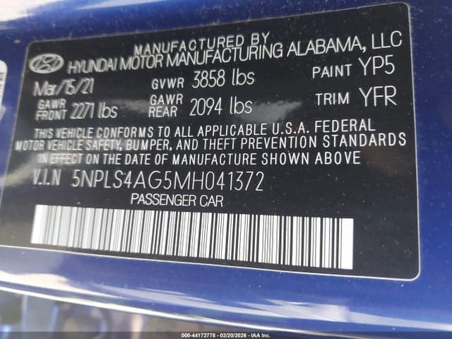 2021 HYUNDAI ELANTRA SEL 9