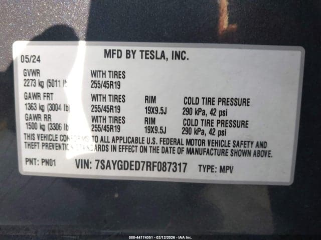 2024 TESLA MODEL Y RWD 9