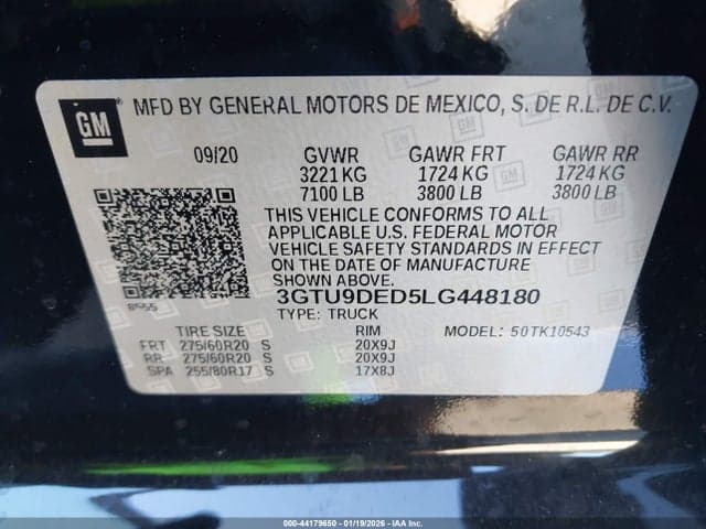 2020 GMC SIERRA 1500 4WD SHORT BOX SLT 9