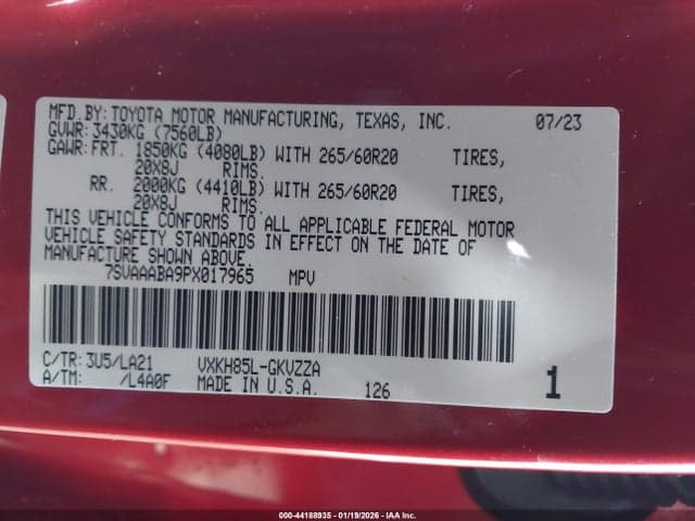 2023 TOYOTA SEQUOIA PLATINUM 9