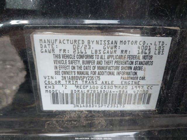 2023 NISSAN SENTRA SR XTRONIC CVT 9