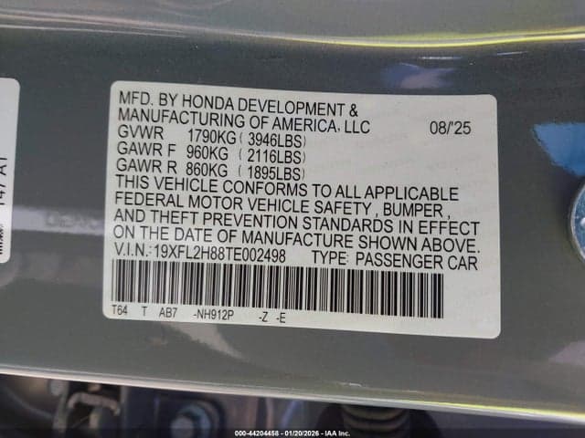 2026 HONDA CIVIC SPORT 9