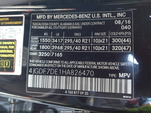2017 MERCEDES-BENZ GLS 550 4MATIC 9