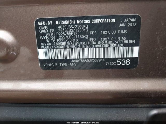 2018 MITSUBISHI ECLIPSE CROSS SE 9