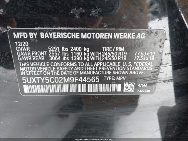 2021 BMW X3 XDRIVE30I 9